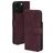Mobiparts Classic Wallet MagSafe iPhone 16 Pro Max Étui Portefeuille - Velvet Red