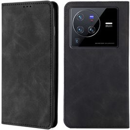 Mobigear Retro Slim Housse Vivo X80 Pro Etui Porte-Monnaie - Noir
