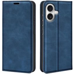 Mobigear Retro Slim iPhone 17 Étui Portefeuille - Bleu foncé