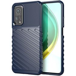 Mobigear Groove Coque Xiaomi Mi 10T Coque arrière en TPU Souple - Bleu