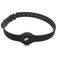 Mobigear Coque Apple AirTag Collier en Silicone Souple - 23.5 - 47.5 cm - Noir
