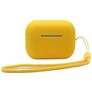 Mobigear Lanyard Coque Silicone souple pour Apple AirPods Pro 2 - Jaune