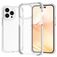 Mobigear Full Bumper Coque iPhone 14 Pro Max Coque arrière Rigide Anti-Chocs - Blanc