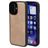 Mobiparts Classic iPhone 16 MagSafe TPU / Similicuir Coque arrière - Moonstone Beige
