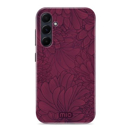 MIO Coque Samsung Galaxy A55 MagSafe Coque arrière Rigide - Berry Blooms