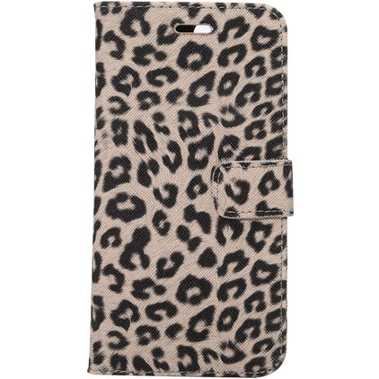 Mobigear Leopard Housse iPhone 8 Plus Etui Porte-Monnaie - Marron