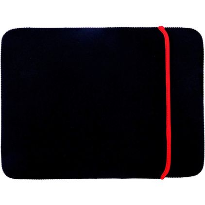 Mobigear Two Way Pochette Ordinateur portable en Neoprène (max 22 cm x 32 cm) Housse ordinateur - Noir / Rouge