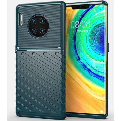 Mobigear Groove Coque Huawei Mate 30 Pro Coque arrière en TPU Souple - Vert