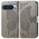 Mobigear Butterfly Housse Google Pixel 9 Etui Porte-Monnaie - Gris