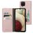 Mobiparts Classic Wallet Samsung Galaxy A12 Étui Portefeuille - Rose