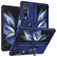 Mobigear Armor Ring Coque Samsung Galaxy Z Fold 4 Coque arrière Rigide Anti-Chocs avec Anneau-Support - Bleu