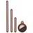Mobigear Lanyard Coque Apple AirTag Coque en Silicone Souple - Marron