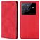 Mobigear Retro Slim Housse Vivo X80 Pro Etui Porte-Monnaie - Rouge