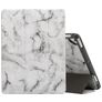 Mobigear Tri-Fold Marble Coque iPad 5 (2017) Etui + Porte-crayon - Gris