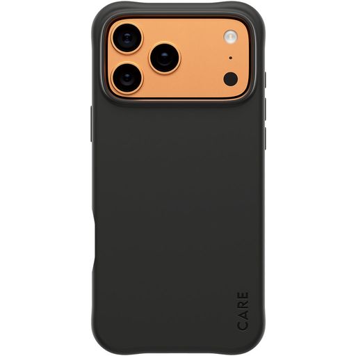 CARE by PanzerGlass Fashionable Coque iPhone 17 Pro Max MagSafe Coque arrière en Silicone - Noir