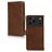 Mobilize Wallet Housse iPhone 17 Pro Max Etui en Cuir Véritable Porte-Monnaie - Marron