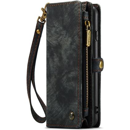 Caseme 008 Housse iPhone 7 Plus Etui avec Coque Détachable Porte-Monnaie - Noir