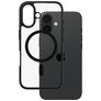 CARE by PanzerGlass Urban Combat iPhone 16 MagSafe Plastique rigide Coque arrière - Transparent / Noir