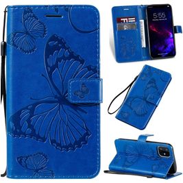 Mobigear Butterfly Housse iPhone 11 Etui Porte-Monnaie - Bleu
