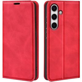 Mobigear Retro Slim Housse Samsung Galaxy S24 FE Etui Porte-Monnaie - Rouge