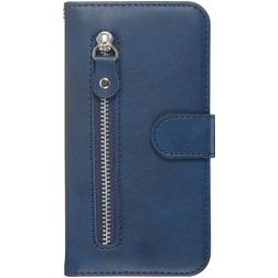 Mobigear Zipper Housse Samsung Galaxy S20 Plus Etui Porte-Monnaie - Bleu
