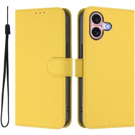 Mobigear Urban Wallet Housse iPhone 16 Etui Porte-Monnaie - Jaune
