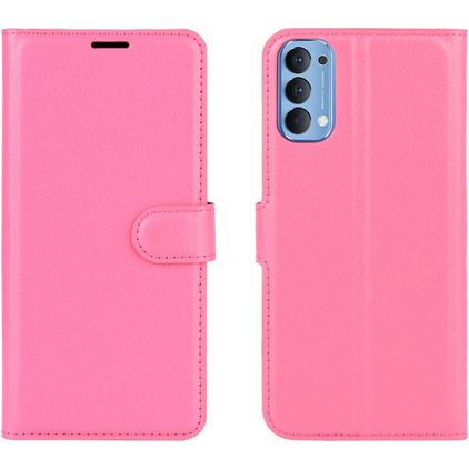 Mobigear Classic Housse OPPO Reno 4 Etui Porte-Monnaie - Rose