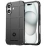 Mobigear Rugged Shield Coque iPhone 16 Plus Coque arrière en TPU Souple Anti-Chocs - Noir
