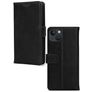 Mobilize Wallet Housse iPhone 13 Etui en Cuir Véritable Porte-Monnaie - Noir