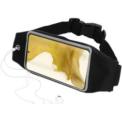 Mobiparts Comfort Fit Belt Brassard Téléphone Samsung Galaxy S22 Ceinture Coque de Sport en Neoprène - Noir