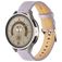 Mobigear Stitched Bracelet Cuir Smartwatch Fermeture boucle ardillon - Connexion universelle de 22 mm - Violet