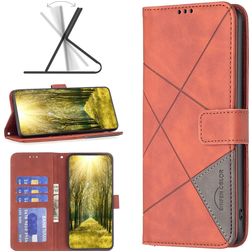 Mobigear Rhombus Housse Google Pixel 7a Etui Porte-Monnaie - Marron