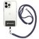 Mobigear Lanyard - Cordon de téléphone universel ajustable - Noir / Gris