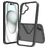 Mobigear Crystal iPhone 16 Plus Plastique rigide Coque arrière - Noir