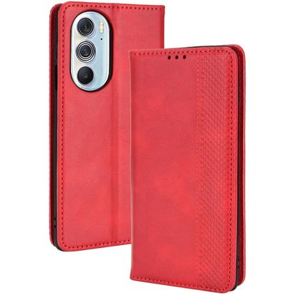 Mobigear Sensation Housse Motorola Edge 30 Pro Etui Porte-Monnaie - Rouge