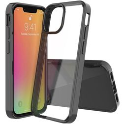 Mobigear Crystal iPhone 13 Mini Plastique rigide Coque arrière - Noir