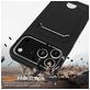 Mobigear Lanyard Card iPhone 17 Pro Coque avec cordon en Silicone et Porte-Cartes - Noir