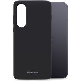 Mobilize Rubber Gelly Coque OnePlus Nord 5 Coque arrière en TPU Souple - Noir