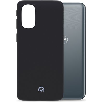 Mobilize Rubber Gelly Coque Motorola Moto G41 Coque arrière en TPU Souple - Matt Black