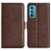 Mobigear Slim Magnet Housse Motorola Edge 30 Etui Porte-Monnaie - Marron