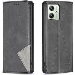 Mobigear Rhombus Slim Housse Motorola Moto G54 Etui - Noir