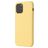 Mobigear Rubber Touch Coque iPhone 12 Coque arrière en Silicone - Jaune
