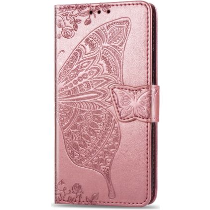 Mobigear Butterfly Housse iPhone 11 Etui Porte-Monnaie - Rose doré