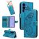 Mobigear Butterfly Housse Samsung Galaxy S26 Plus Etui Porte-Monnaie - Bleu