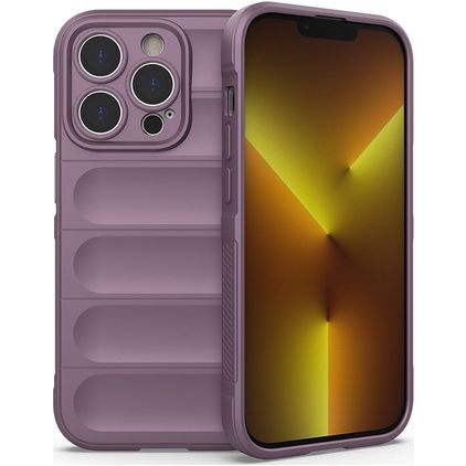Mobigear Bumpy Coque iPhone 14 Pro Coque arrière en TPU Souple - Violet