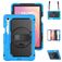 Mobigear SureGrip XGuard Coque Samsung Galaxy Tab S11 Coque arrière en Plastique rigide,Silicone + Porte-crayon + Bandoulière + Support Amovible - Bleu