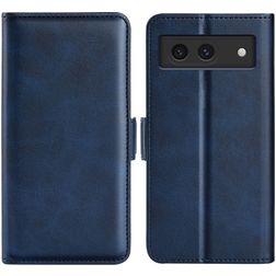 Mobigear Slim Magnet Google Pixel 8a Étui Portefeuille - Bleu foncé