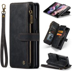 Caseme C30 Housse Samsung Galaxy Z Fold 4 Etui Porte-Monnaie - Noir