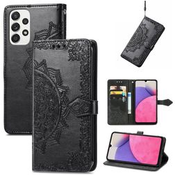 Mobigear Mandala Housse Samsung Galaxy A33 Etui Porte-Monnaie - Noir