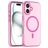 Mobigear Shockproof Coque iPhone 16 Plus MagSafe Coque arrière en TPU Souple - Rose